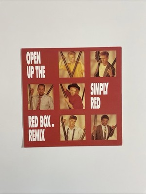 SIMPLY RED OPEN UP THE RED BOX - only Single Cover