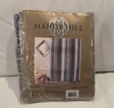 Manor Hill Sierra Onyx Fabric Shower Curtain- Bed Bath&Beyond New