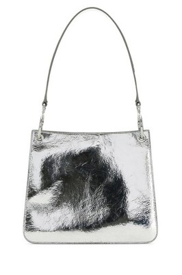 JIL SANDER Otto Silver Shoulder Bag New & Authentic
