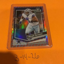 2023 Panini Optic Donruss - Micah Parsons - One Hundred 💯 Emoji Dallas SSP