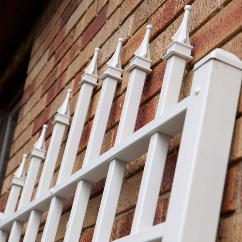 Dura-Trel Winchester 57 x 95 Inch PVC Vinyl Outdoor Garden Patio Trellis, White - Picture 5 of 10