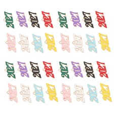 40Pcs Metal 2027 Number Pendants for Jewelry Making Durable Alloy Multi Color