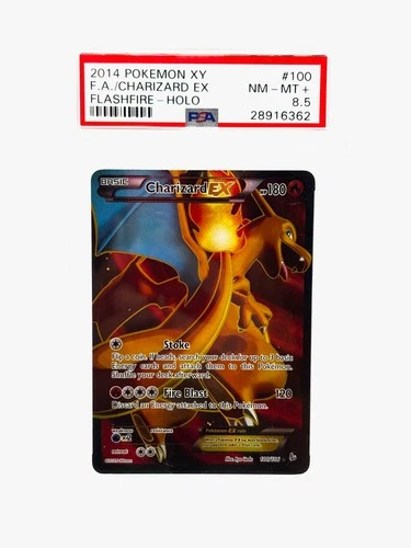 CHARIZARD EX FLASHFIRE XY 2014 HOLO 2014 #100 PSA 8.5 - POP 50! 9 Candidate