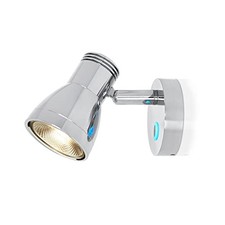 3W RV Stepless Dimmable Reading Light for Boat 12V Polished Finish without USB