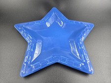 Longaberger 10โ Star Plate Cornflower Blue Made in USA