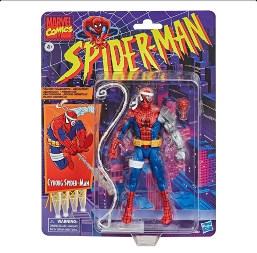 Marvel Legends Spider-Man Colección Retro Cyborg Spider-Man