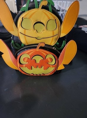 Loungefly Stitch Pumpkin Mini Backpack Halloween Loungefly  display picture 1