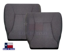 1998- 2002 For Dodge Ram WT Driver Passenger Bottom Cloth Seat Covers Dark Gray