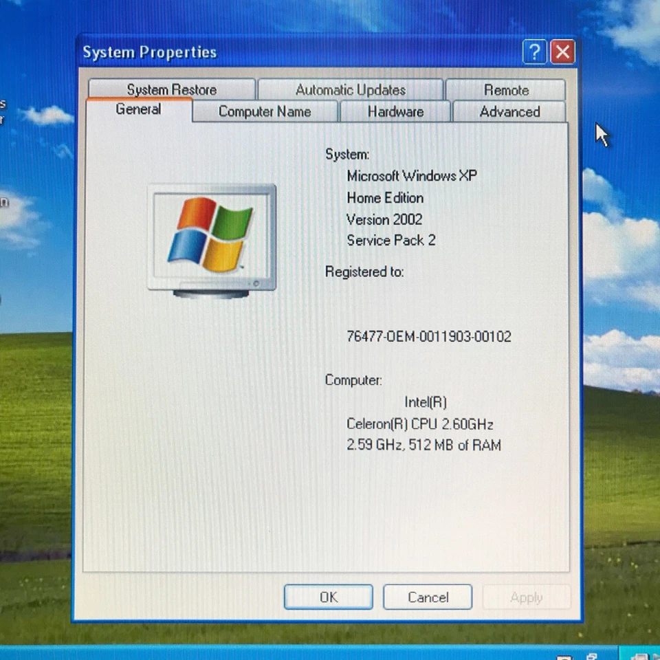 PC retro para juegos Dell Dimension 2400 Celeron 2,60 GHz 512 MB de RAM (Windows XP) Foto 3 de 4