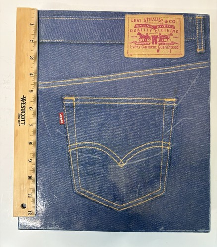 Levi's 501 Red Tag Gift Presentation Storage Sales Box Dark Wash Jeans Cover Lid - Picture 8 of 10