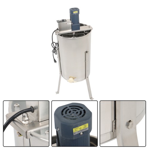 3 Frames Electric Honey Extractor Stainless Steel Power Beekeeping Extractor - Picture 7 of 13