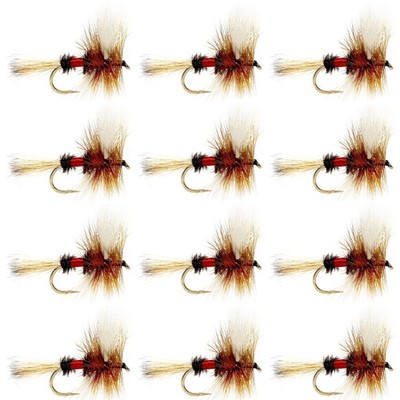 Royal Wulff Classic Trout Dry Fly Fishing Fly -12 Flies Size 14