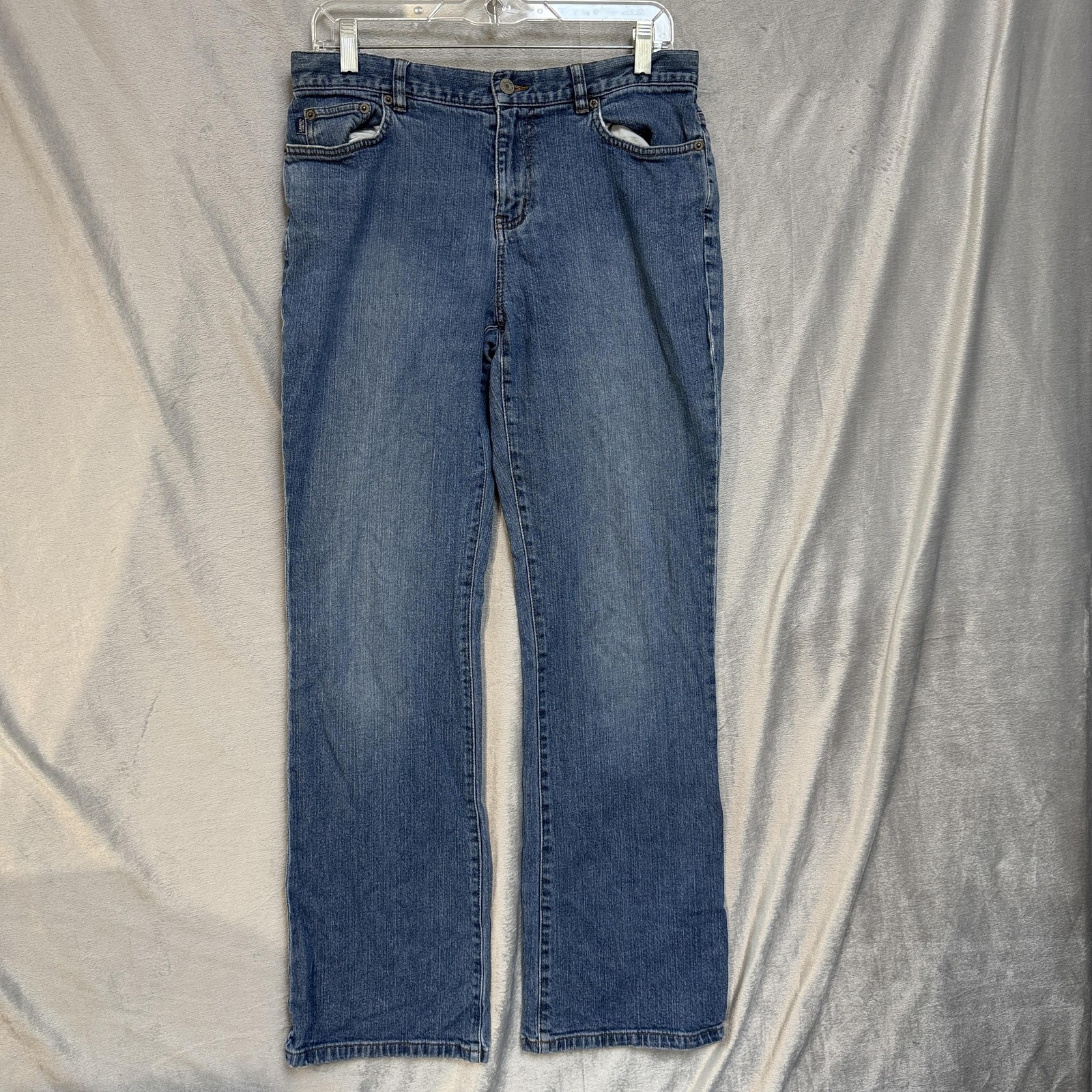 Lauren Jeans Co Ralph Lauren Jeans Womens 8 Blue Straight Leg Stretch Denim