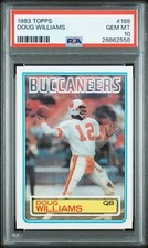 1983 Topps #185 Doug Williams Card PSA 10 RARE Low Pop 13 Tampa Bay Buccaneers