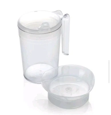 SASCO Plastic Feeding Cup Spout Adult Feeder Handle Clear Plastic V3