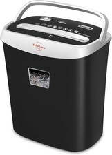 Paper Shredder for Home Office10-Sheet Cross-Cut with US Black