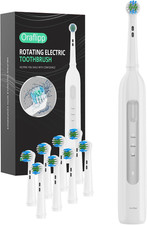 Rotating Electric Toothbrush - 3 Cleaning Modes, Smart Memory 2-Minute Timer,