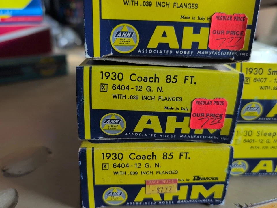 Lote de 6 AHM 1930 85' Coach Empire Builder 6404-12 GN HO TODO NUEVO RARO ENCONTRAR AQUÍ Foto 2 de 4