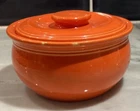Vintage Fiestaware Kitchen Kraft - Individual Covered Casserole ~ red
