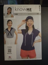 Know Me by mimi G ME2078 Sewing Pattern Misses Stretch Knit Tops 6-8-10-12-14