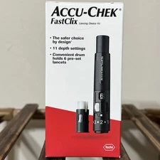Accu-Chek FastClix Lancing Device and 6 Lancets for Diabetic Testing​