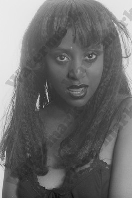 Busty glamour woman pinup pose Vintage 35mm film Negative  V0c19