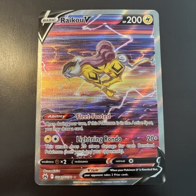 Raikou v Crown Zenith Galarian Gallery Holo Ultra Rare Card GG41/GG70