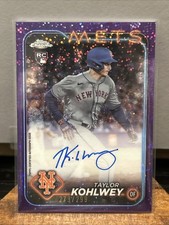 2024 Topps Chrome Rookie Autograph Taylor Kohlwey Purple Speckle Refractor /299 