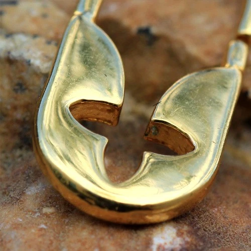 Gold Plated Flower Padlock Cartilage Earring / Septum Ring - Image 3 of 4