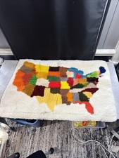 USA United States Colorful Latch hook rug Bt45