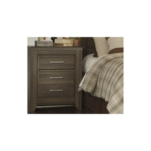 Signature Design by Ashley Casual Juararo 2 Drawer Nightstand, Dark Brown - Picture 6 of 6