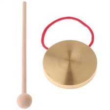 Mini Gong Percussion Instrument for Kids Generic Gong with Mallet 4 inch