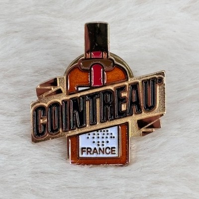 Cointreau Triple Sec Liqueur Bottle Advertising Enamel Lapel Pin