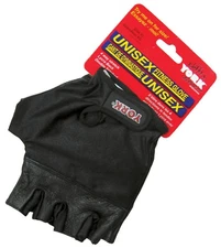 York Barbell Unisex Fitness Medium Gloves Pair Set Short Finger Sheepskin Leathe
