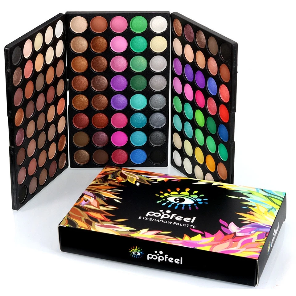 Professional 120 Matte Colors Eyeshadow Eye Shadow Palette Makeup Case Box Kit - Image 3 of 4