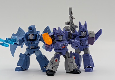COMBO! Blokees Defender TF: The Movie 3-Pack Galvatron, Cyclonus, Scourge Kits!