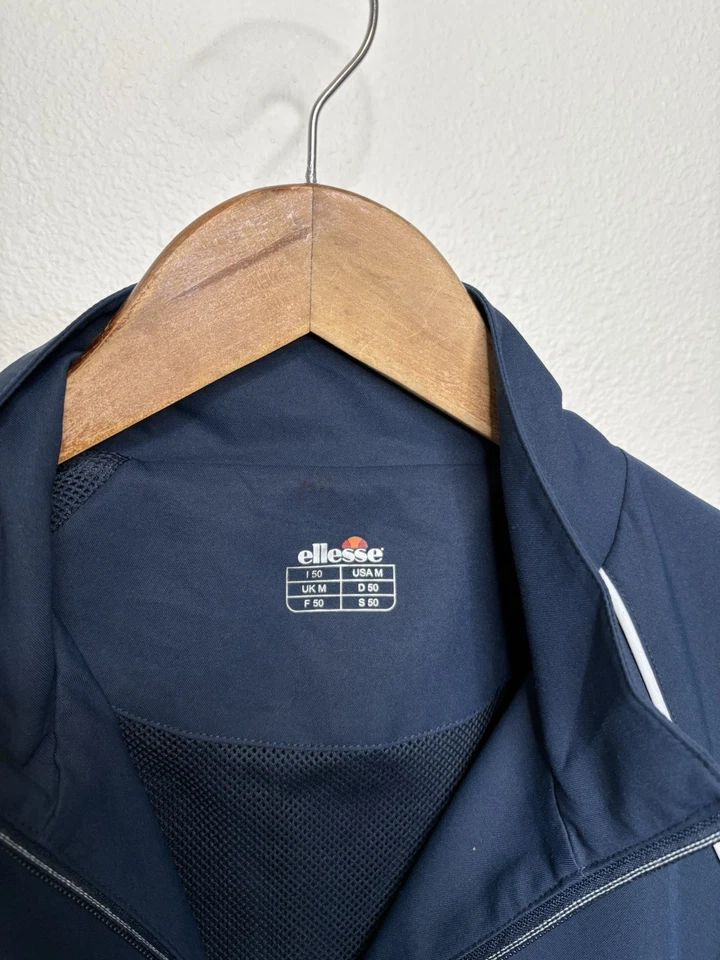 Vintage Ellesse Full Zip Up Track Jacket Zip Pockets Blue Men’s Size M - Image 3 of 4