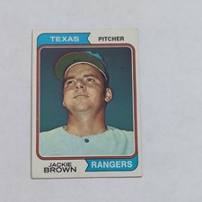 Topps 1974 Jackie Brown #89 Base Set Texas Rangers Baseball Card
