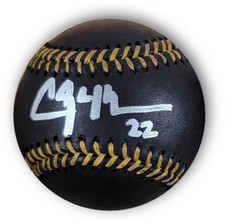 Clayton Kershaw Signed Autographed Black MLB Baseball Dodgers Silver Ink MLB