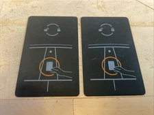 2 x OEM 2017-2025 TESLA MODEL 3 Y S X Cybertruck KEY CARD - HEAVILY USED