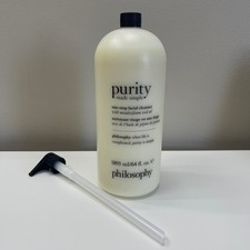 Philosophy Purity Made Simple One-Step Facial Cleanser 64 oz With Pump NEW