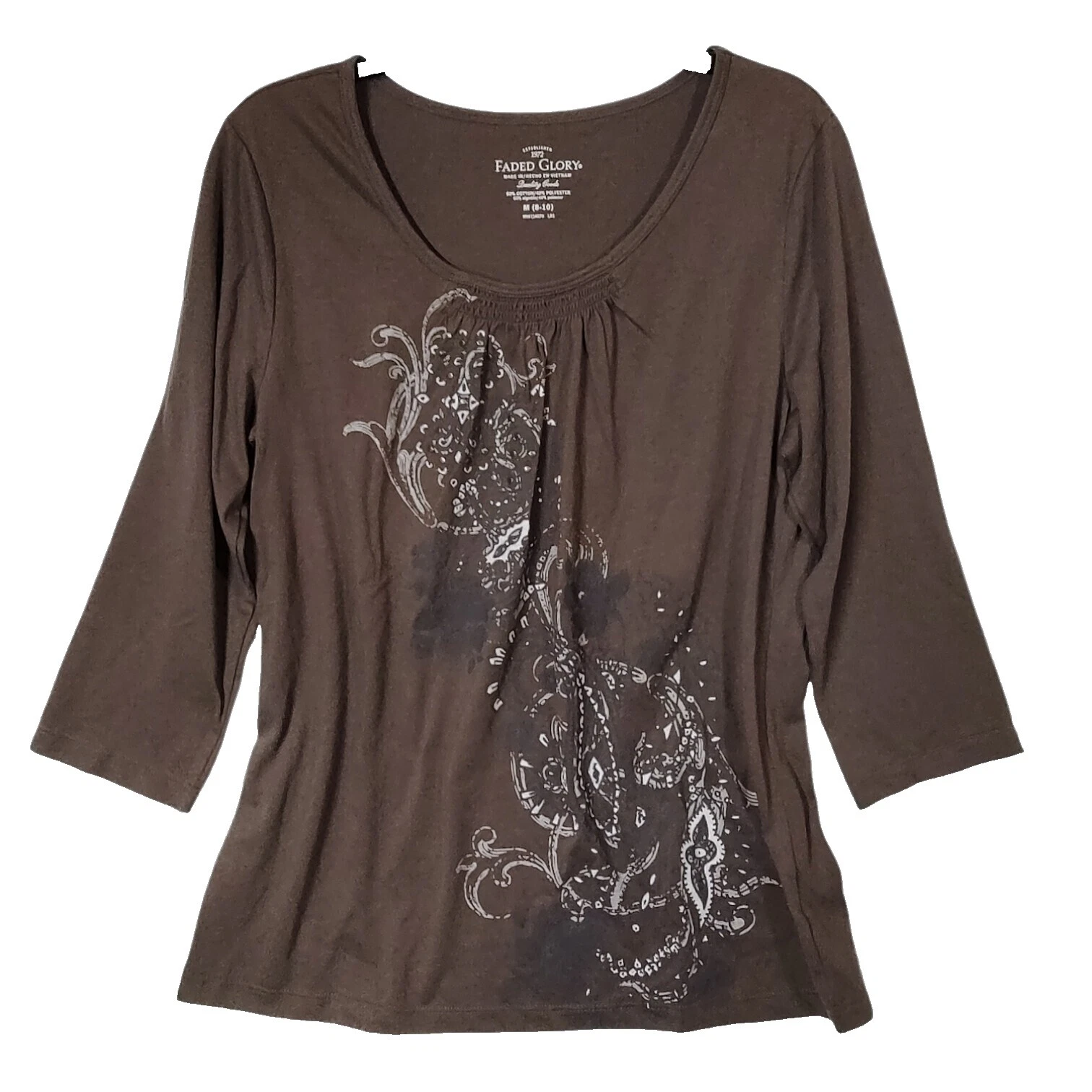 Faded Glory 3/4 Sleeve Tops for Women