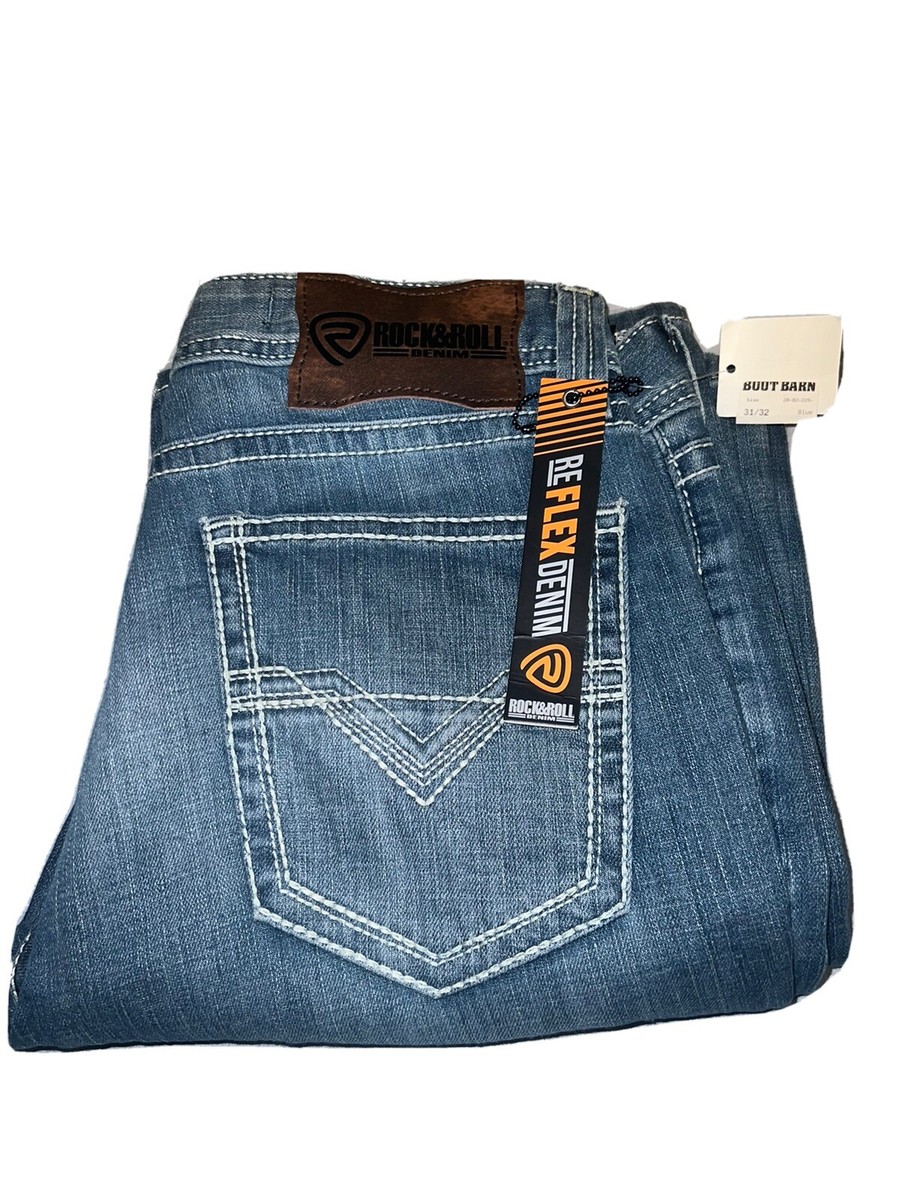 ROCK AND ROLL DENIM STRETCH STRAIGHT JEANS SIZE Brand New