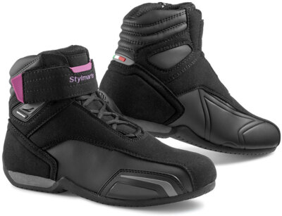 STYLMARTIN Motorradschuhe VECTOR schwarz pink wasserdicht leicht Gr. 37
