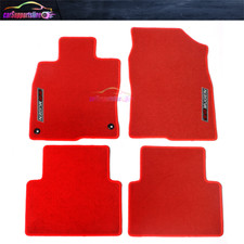Fit For 16-21 Honda Civic 4dr 2drred Nylon Floor Mats Carpets Front Rear Mugen Fit For 16-21 Honda Civic 4dr 2drred Nylon Floor Mats Carpets Front Rear Mugen