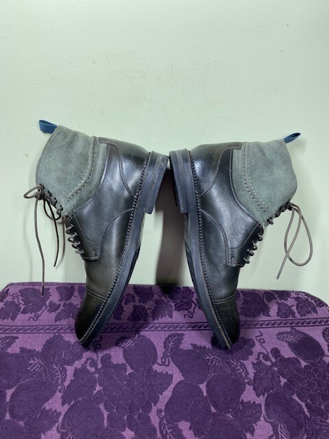 Clarks Mens Size 11M Bushwick Peak Grey Leather Suede Lace  display picture 2