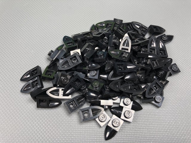 Lego Black Plate Modified 1x1 Tooth 49668 Element 4273590 for sale ...