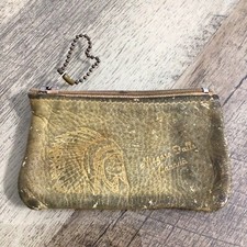 Vintage Souvenir Deer Skin Leather Coin Purse Niagara Falls Canada