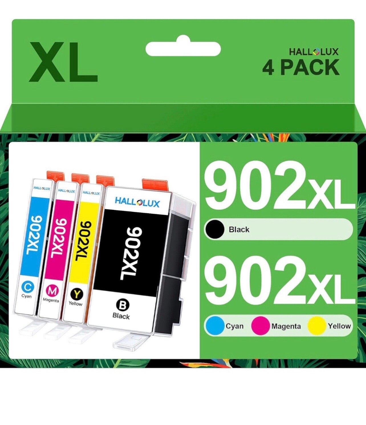 Compatible Ink Cartridges Replacement for HP 902XL Ink Cartridges Combo Pack to-image