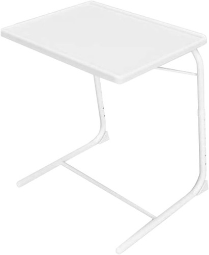 Folding Table Buddy Adjustable Freestanding Laptop Dinner Desk With Cup Holder - Picture 22 of 23